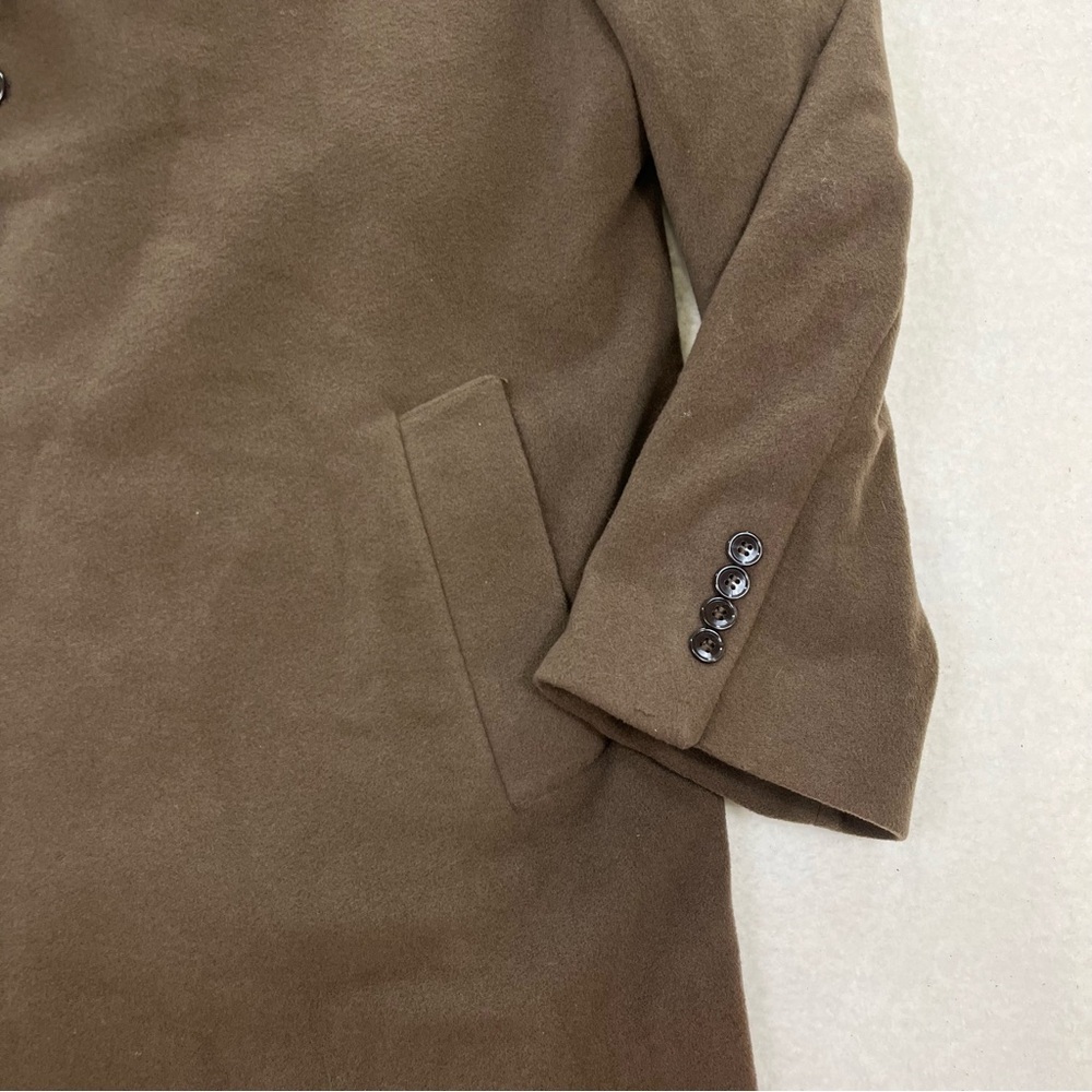 Vintage Weatherproof Brown Cashmere Blend Trench Coat Size R 42 - Picture 3 of 17